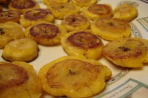 Tostones (fried plantains)